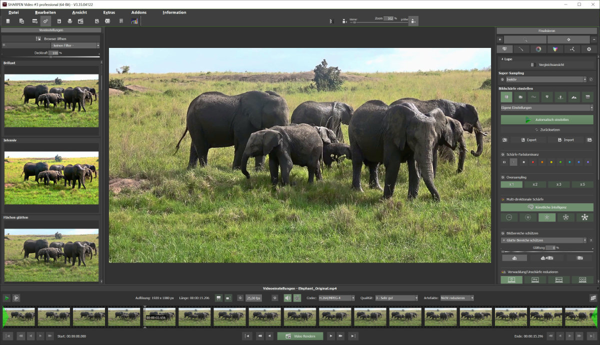 Bild des Interface SHARPEN Video #2 professional